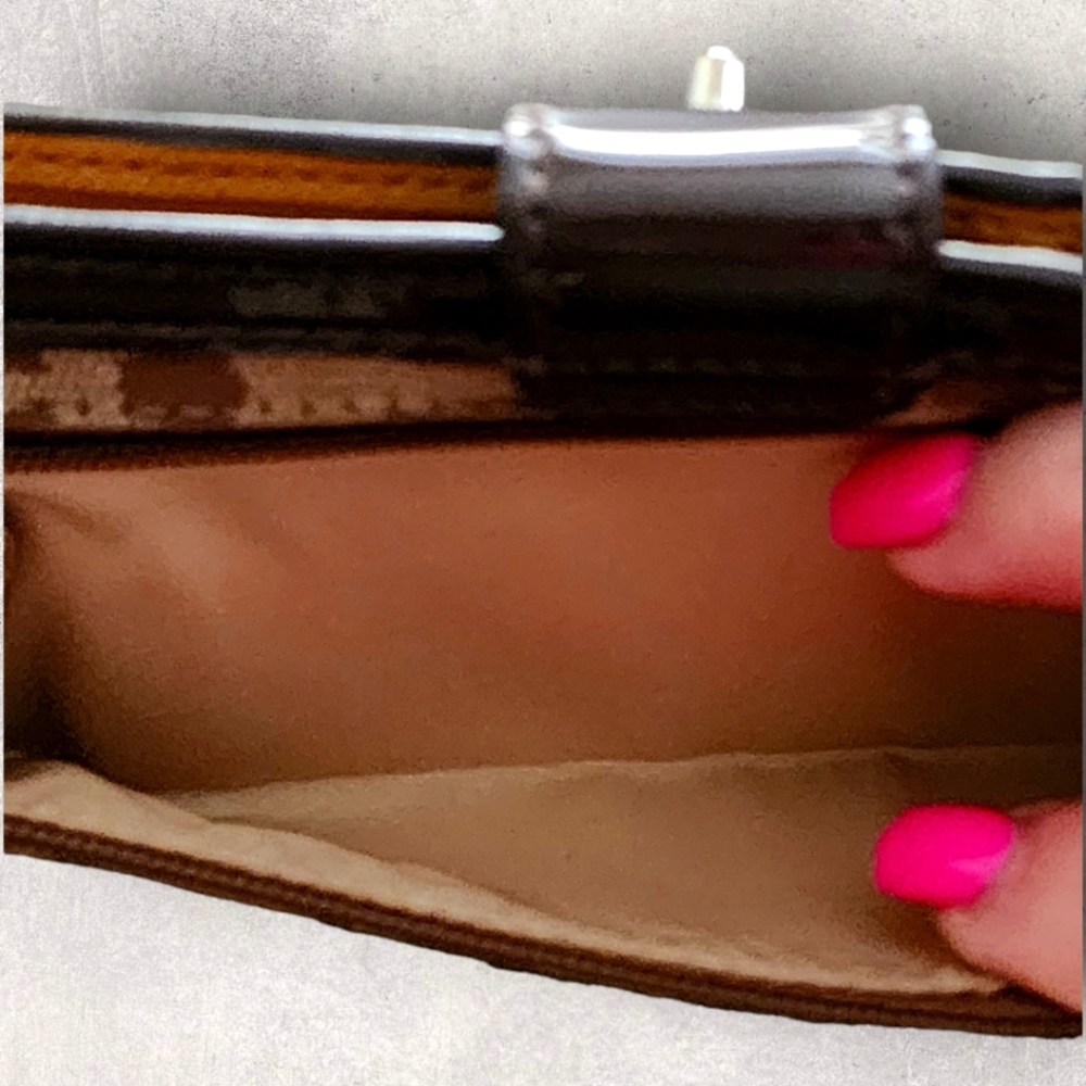 Classic Coach Jaquard Wallet - Picture 2 of 5